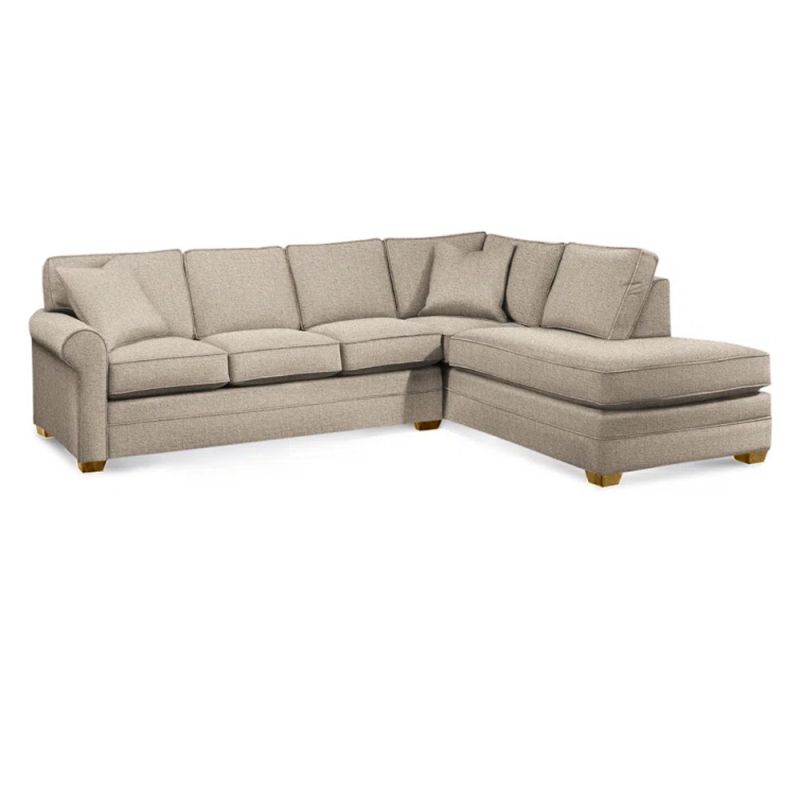 Braxton Culler - Bedford Two-Piece Bumper Sectional (Beige Crypton Performance Fabric) - 728-2PC-SEC2
