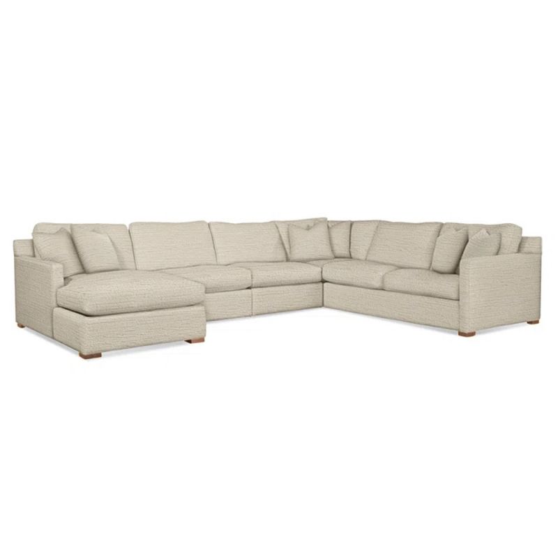 Braxton Culler - Bel-Air 5-Piece Sectional (White Crypton Performance Fabric) - 706-4PC-SEC2