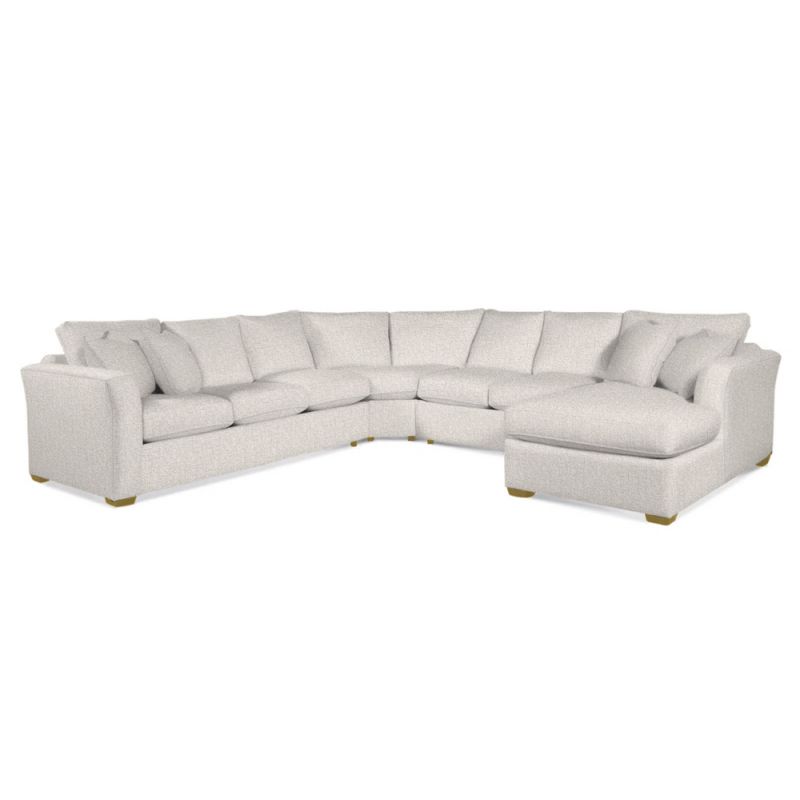 Braxton Culler - Bridgeport Four-Piece Sectional with Chaise (White Crypton Performance Fabric) - 560T-4PC-SEC1