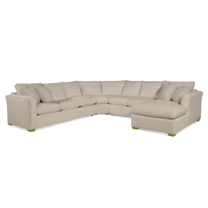 Braxton Culler - Bridgeport Four-Piece Sectional with Chaise (Beige Crypton Performance Fabric) - 560T-4PC-SEC1