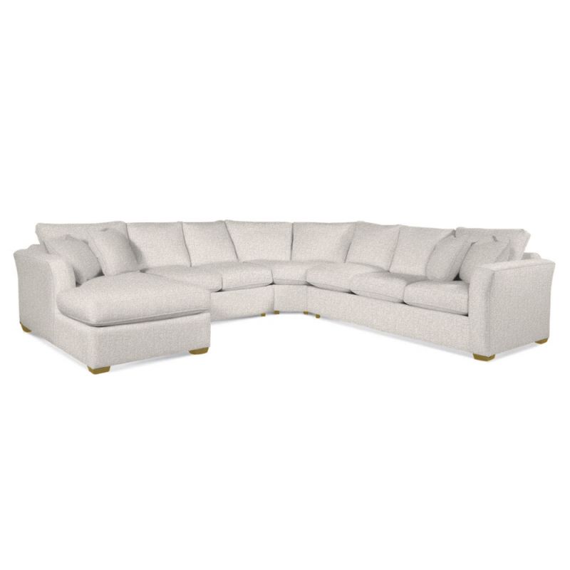 Braxton Culler - Bridgeport Four-Piece Sectional with Chaise (White Crypton Performance Fabric) - 560T-4PC-SEC2