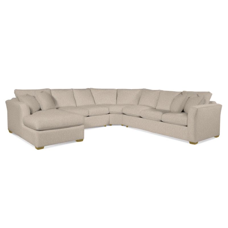 Braxton Culler - Bridgeport Four-Piece Sectional with Chaise (Beige Crypton Performance Fabric) - 560T-4PC-SEC2