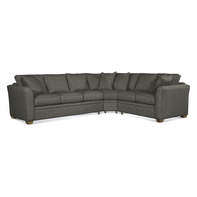 Braxton Culler - Bridgeport Two-Piece Chaise Sectional (Brown Crypton Performance Fabric) - 560-3PC-SEC2