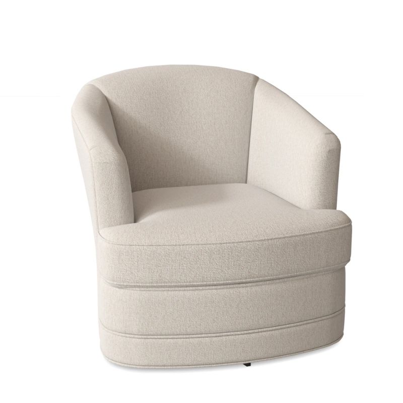 Braxton Culler - Greyson Swivel Tub Chair (White Crypton Performance Fabric) - 549-005