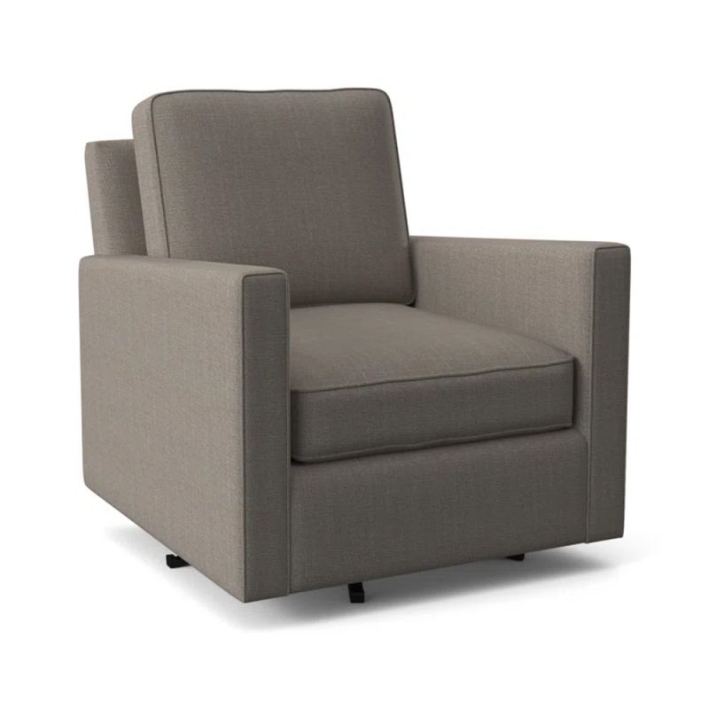 Braxton Culler - Nicklaus Swivel Chair (Brown Crypton Performance Fabric) - 724-005