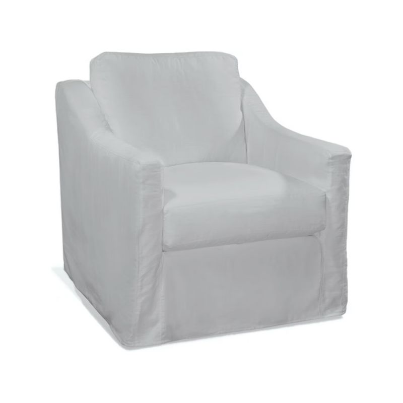 Braxton Culler - Oliver Swivel Chair with Slipcover (White Crypton Performance Fabric) - 731-005XP