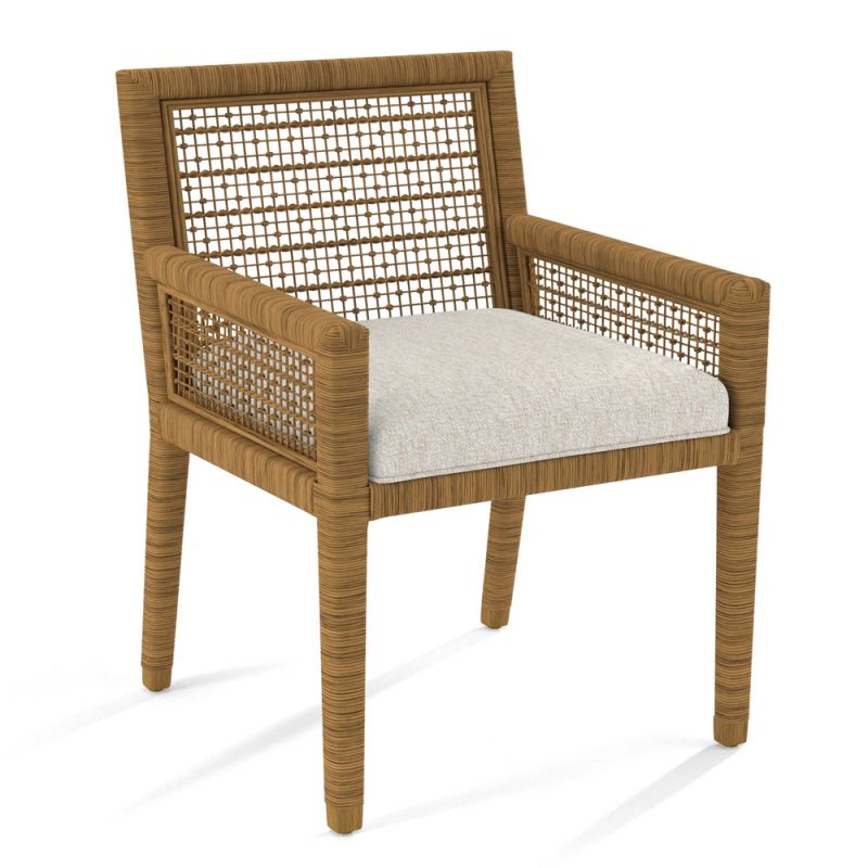 Braxton Culler - Pine Isle Arm Dining Chair (White Crypton Performance Fabric) - 1023-029