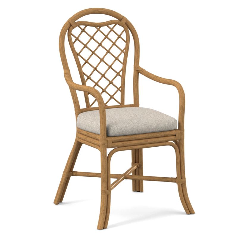 Braxton Culler - Trellis Arm Chair (White Crypton Performance Fabric) - 979-029