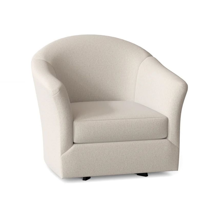 Braxton Culler - Weston Swivel Chair (White Crypton Performance Fabric) - 635-005