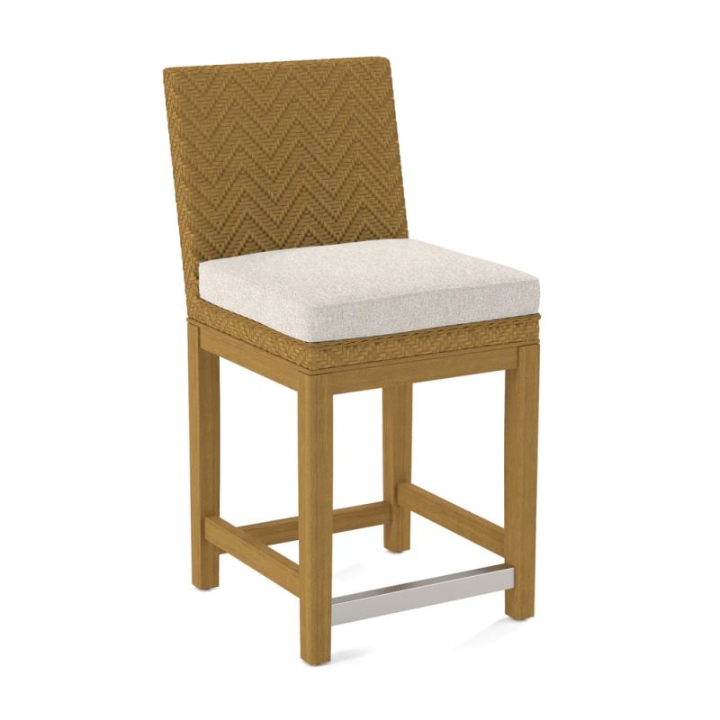Braxton Culler - Woven Top Counter Stool (White Crypton Performance Fabric) - B112-012