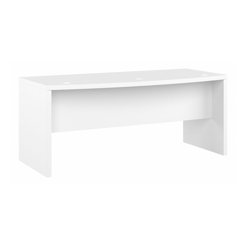 Bush Business Furniture - Echo 72W Bow Front Desk in Pure White - KI60109-03