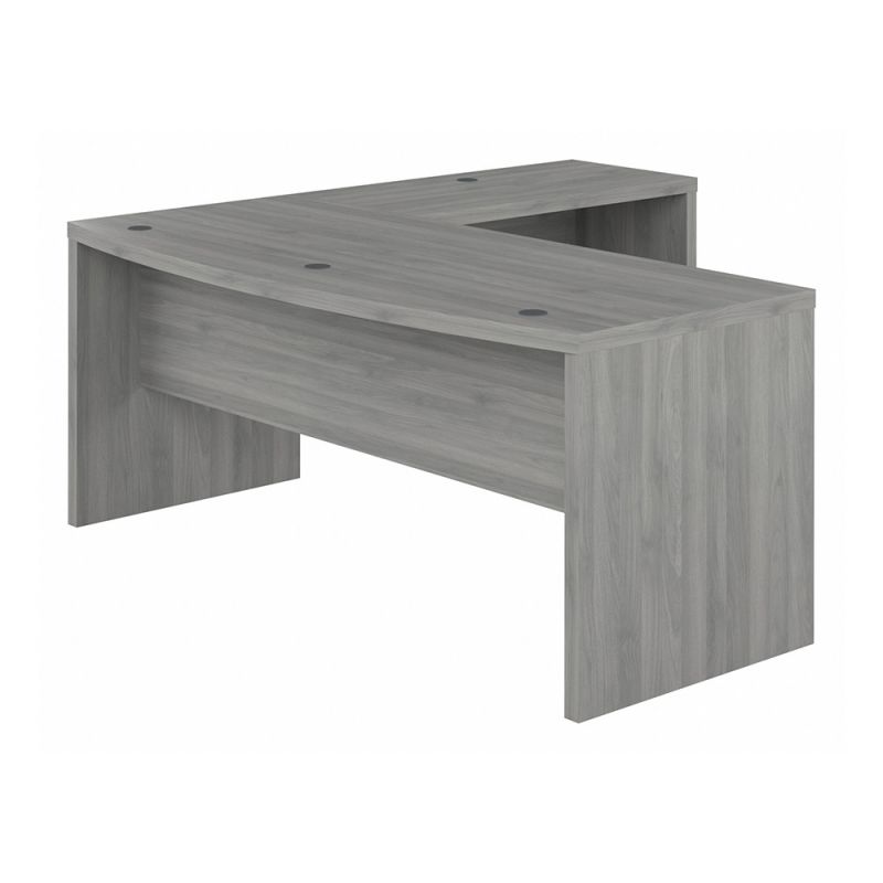 Bush Business Furniture - Echo 72W Bow Front L Shaped Desk in Modern Gray - ECH053MG