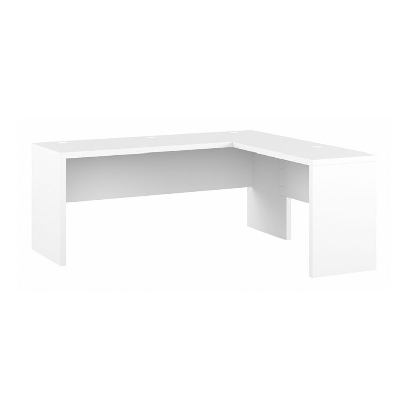 Bush Business Furniture - Echo 72W L Shaped Computer Desk in Pure White - ECH054PW