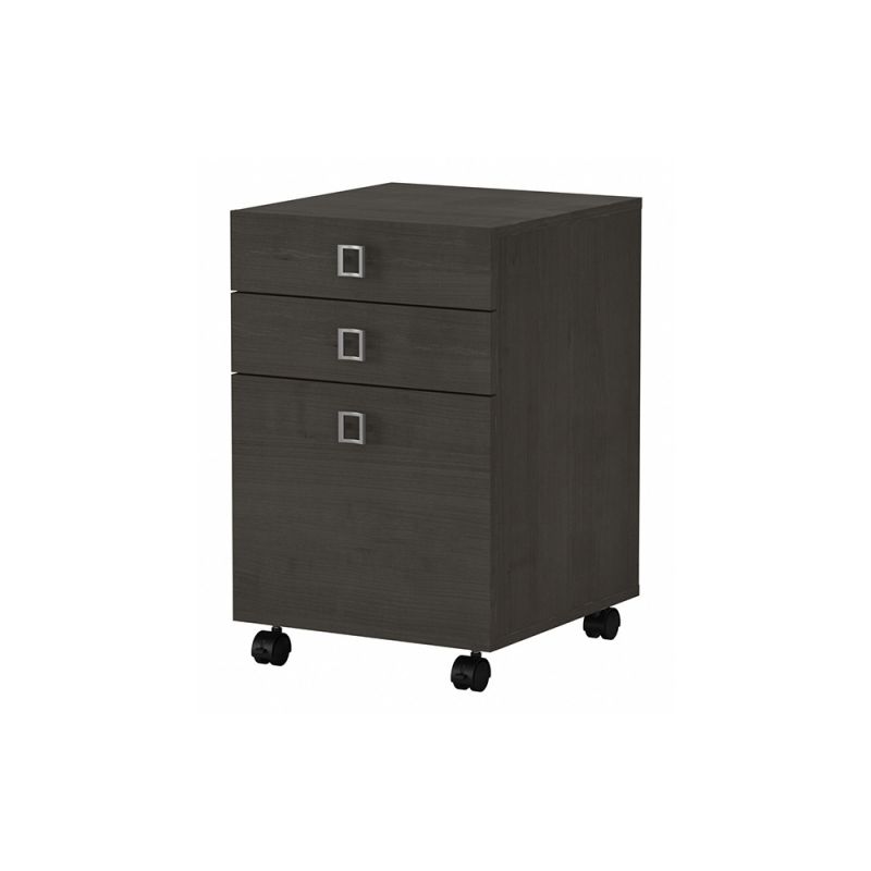 Bush Business Furniture - Echo 3 Drawer Mobile File Cabinet in Charcoal Maple - KI60301-03