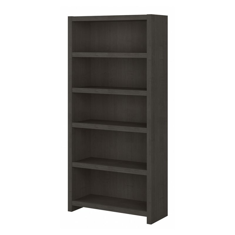 Bush Business Furniture - Echo 5 Shelf Bookcase in Charcoal Maple - KI60304-03