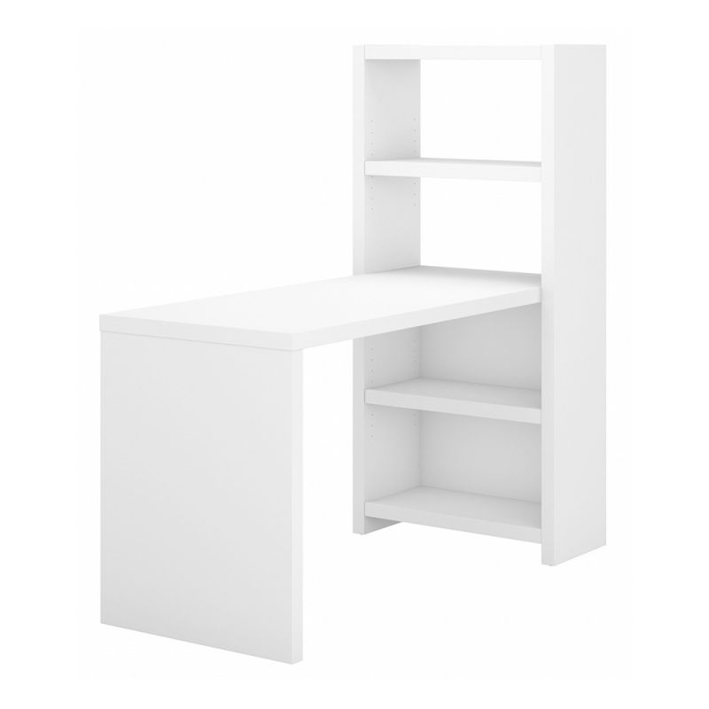 Bush Business Furniture - Echo 56W Bookcase Desk in Pure White - KI60107-03
