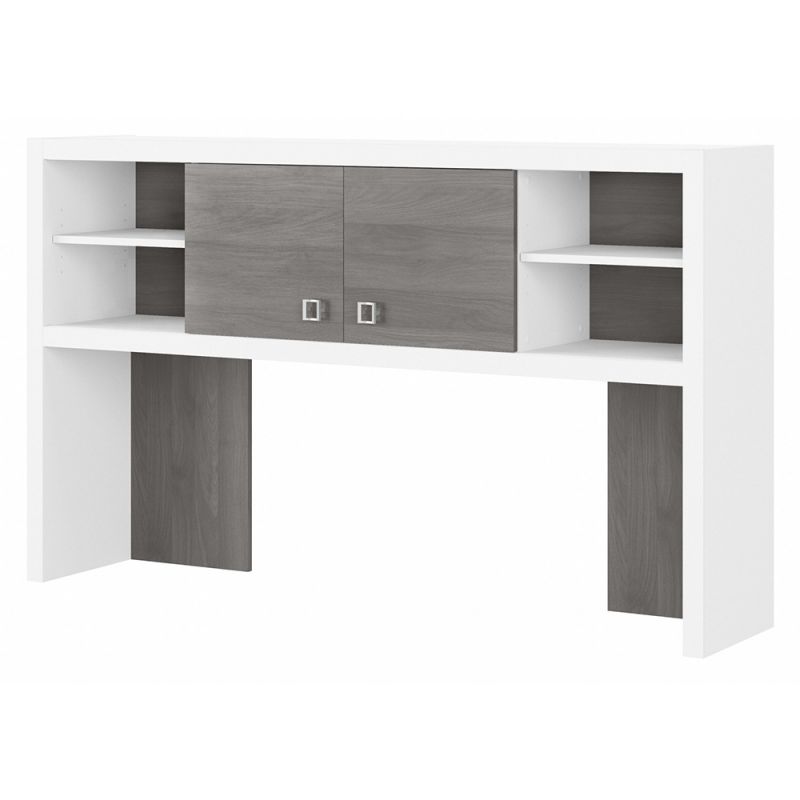 Bush Business Furniture - Echo 60W Hutch in Pure White and Modern Gray - KI60503-03