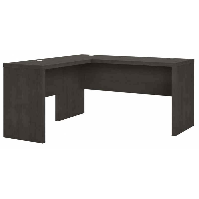 Bush Business Furniture - Echo L Shaped Desk in Charcoal Maple - ECH026CM
