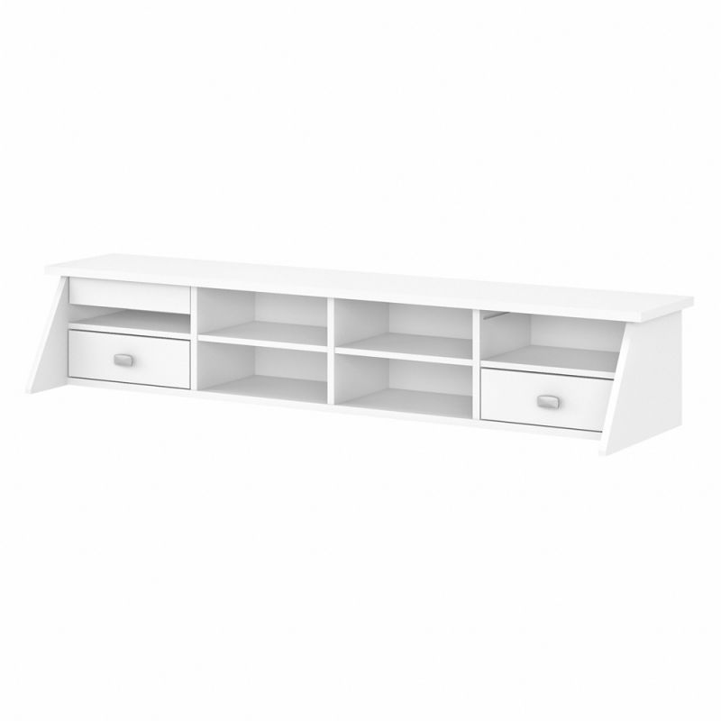 Bush Furniture - Broadview Desktop Organizer in Pure White - BDH154WH-03