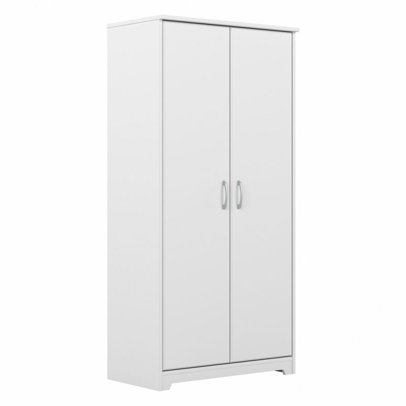 Bush Furniture - Cabot 2 Door Tall Storage in White - WC31999