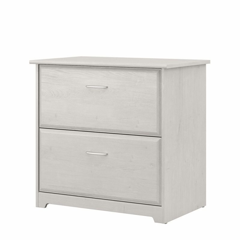 Bush Furniture - Cabot 2 Drawer Lateral File Cabinet in Linen White Oak - WC31180-03
