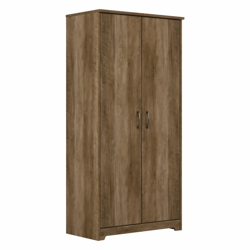 Bush Furniture - Cabot Tall Bathroom Storage Cabinet with Doors in Reclaimed Pine - WC31599-Z1
