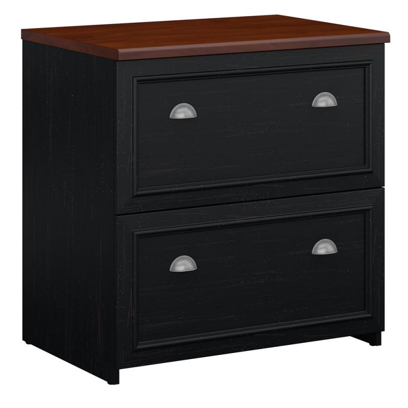 Bush Furniture - Fairview Lateral File Cabinet in Antique Black - WC53981-03