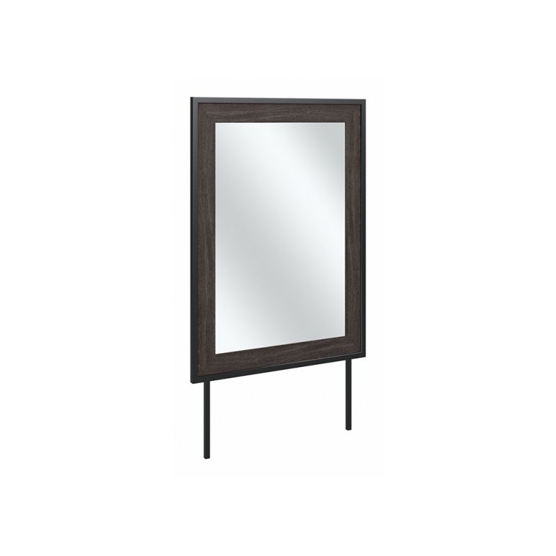 Bush Furniture - Atria Bedroom Mirror in Charcoal Gray - ARA130CR