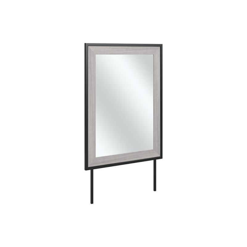 Bush Furniture - Atria Bedroom Mirror in Platinum Gray - ARA130PG