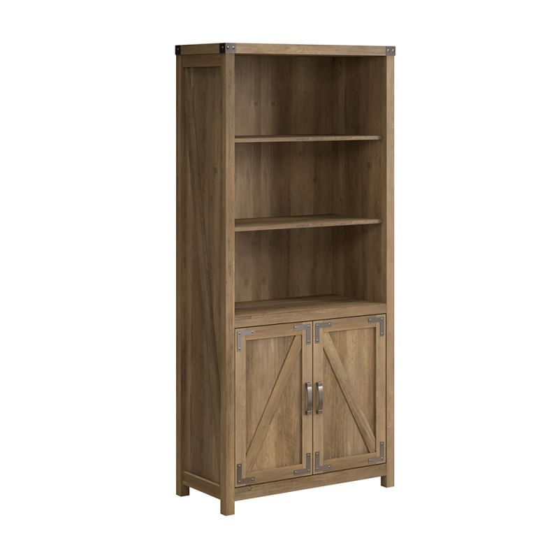 Bush Furniture - Cottage Grove 5 Shelf Bookcase in Reclaimed Pine - CGB132RCP-03