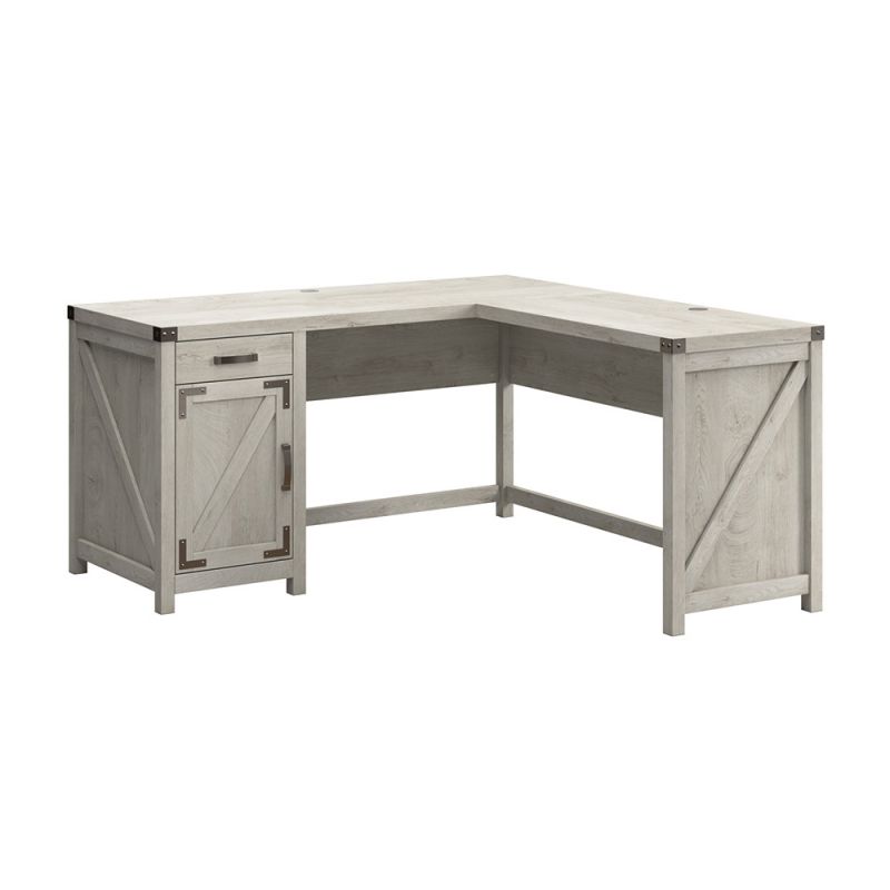 Bush Furniture - Cottage Grove 60W L Desk in White - CGD160CWH-03