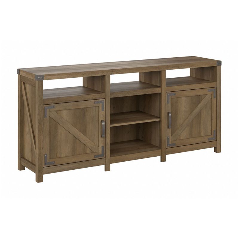 Bush Furniture - Cottage Grove 65W Farmhouse TV Stand for 70 Inch TV in Reclaimed Pine - CGV265RCP-03