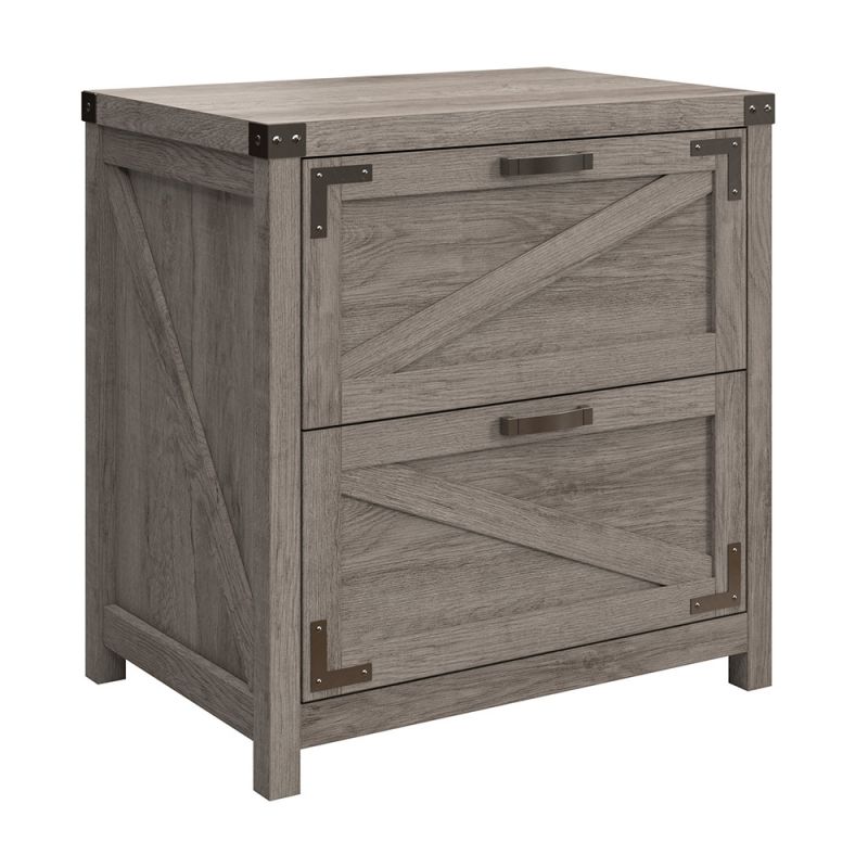 Bush Furniture - Cottage Grove Lateral File in Restored Gray - CGF129RTG-03