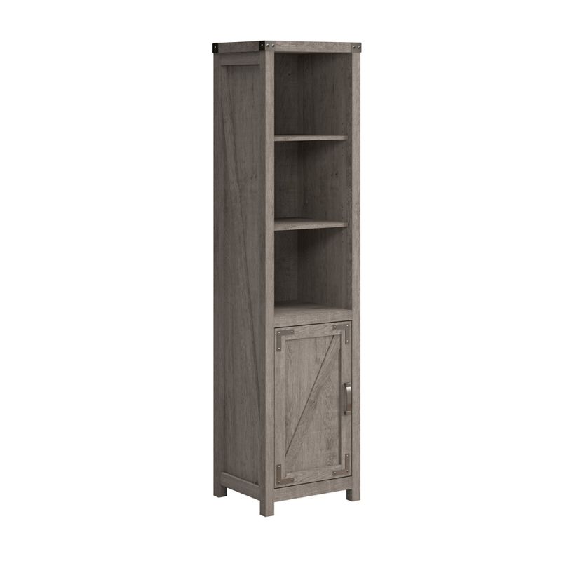 Bush Furniture - Cottage Grove Narrow Bookcase in Restored Gray - CGB118RTG-03