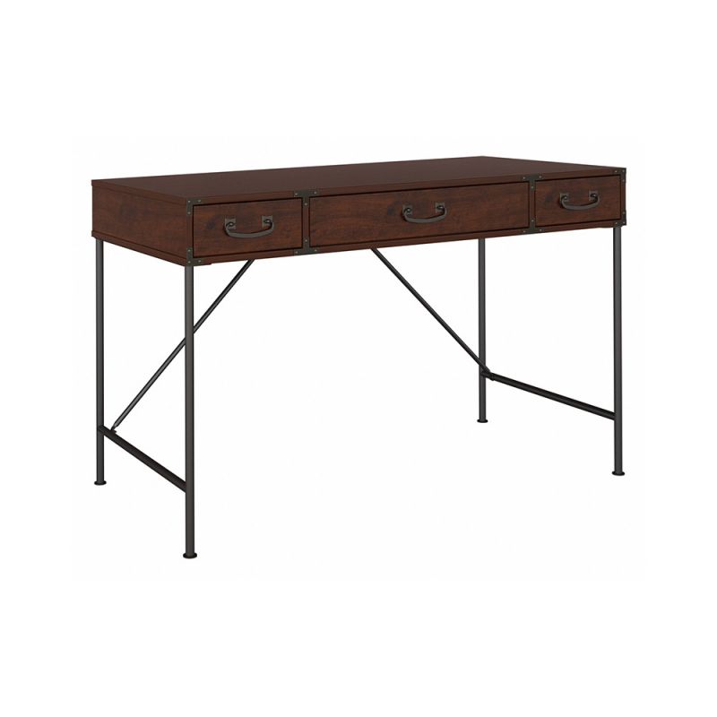 Bush Furniture - Ironworks 48W Writing Desk in Coastal Cherry - KI50201-03