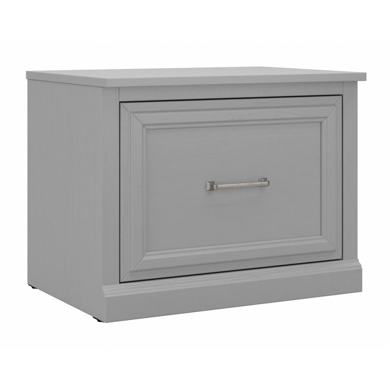 Bush Furniture - Woodland 24W Small Shoe Bench with Drawer in Cape Cod Gray - WDS124CG-03