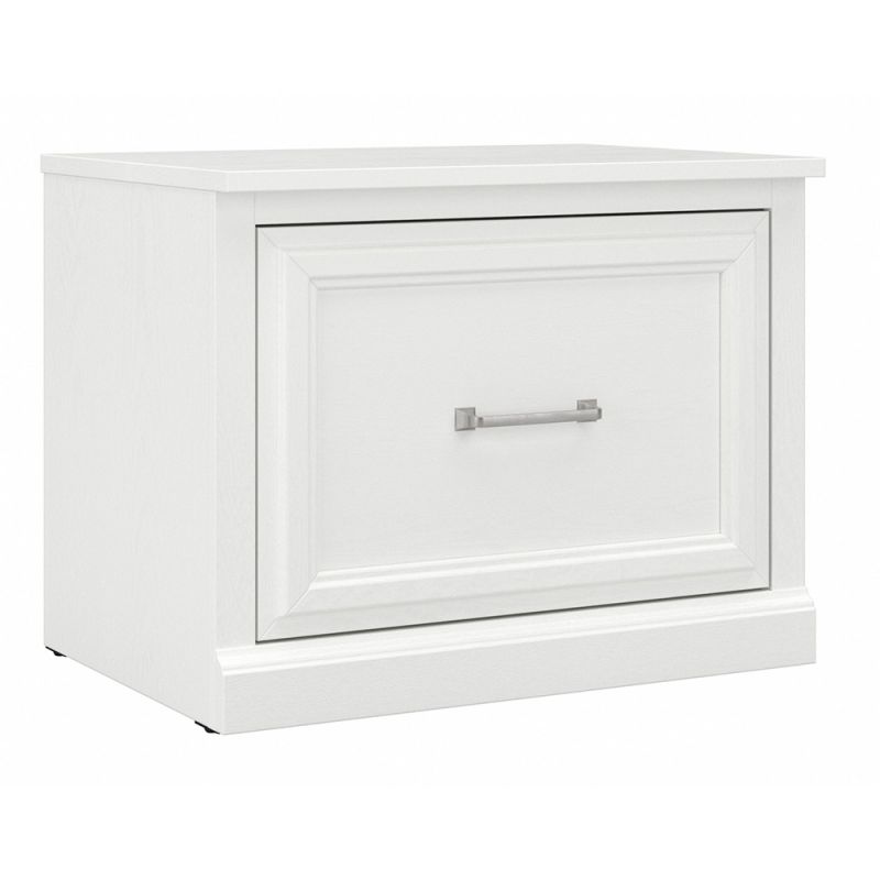 Bush Furniture - Woodland 24W Small Shoe Bench with Drawer in White Ash - WDS124WAS-03