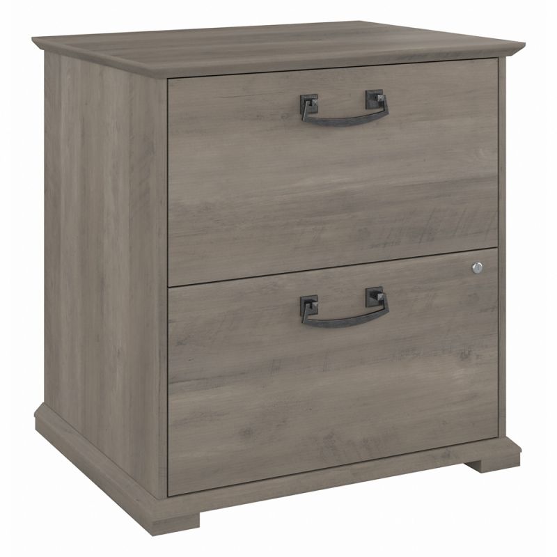 Bush Furniture - Homestead 2 Drawer Accent Cabinet in Driftwood Gray - HOF129DG-Z