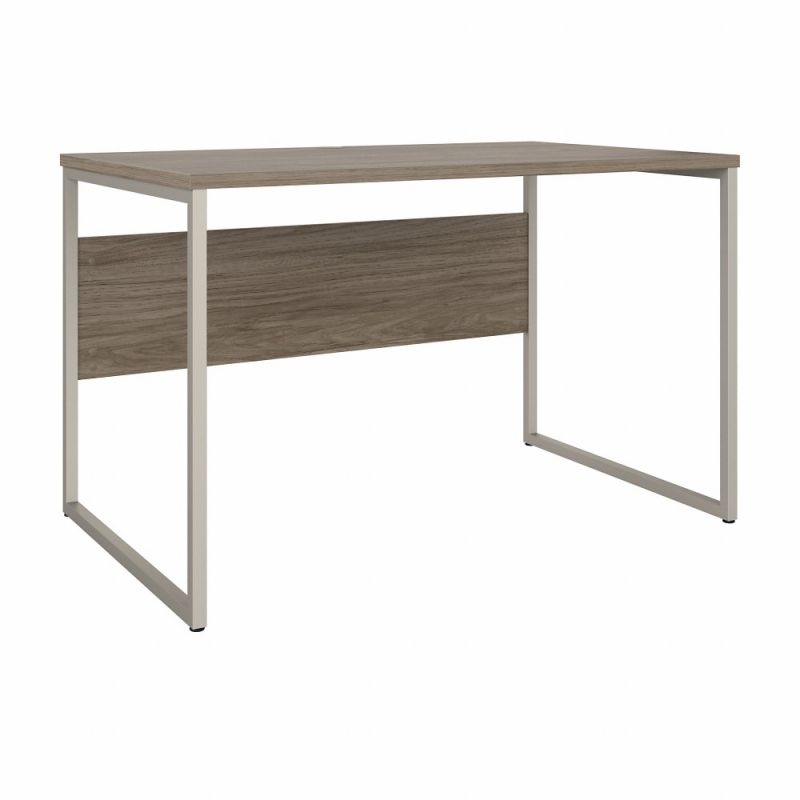 Bush Furniture - Hybrid 48W x 30D Computer Table Desk with Metal Legs in Modern Hickory - HYD248MH
