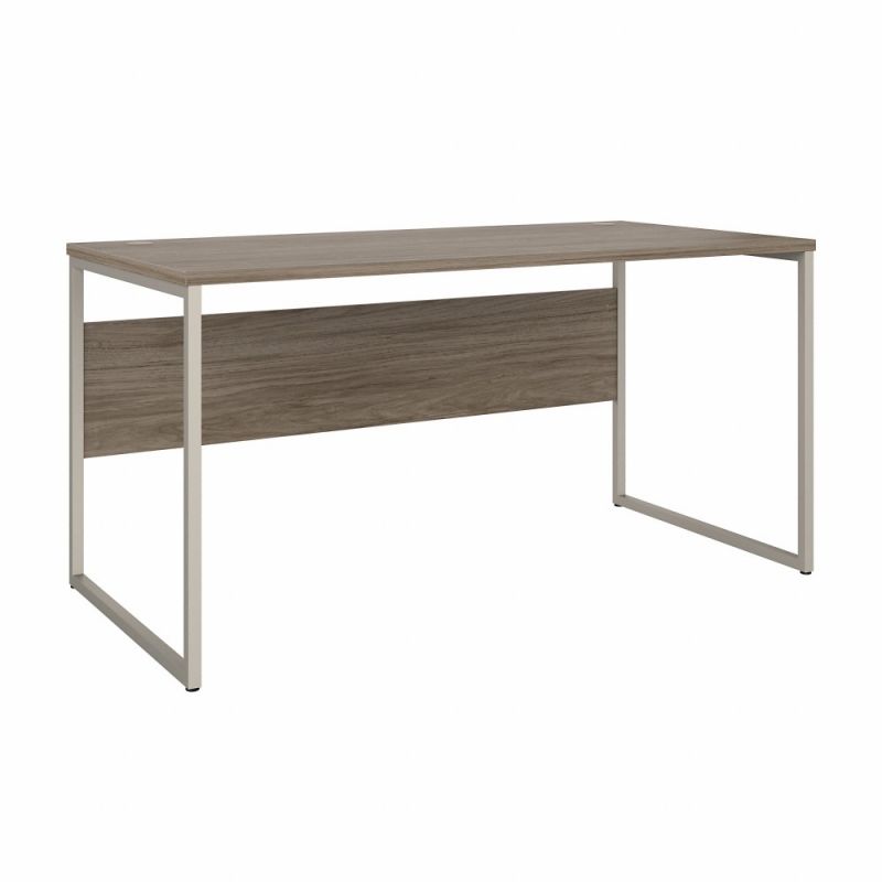 Bush Furniture - Hybrid 60W x 30D Computer Table Desk with Metal Legs in Modern Hickory - HYD360MH