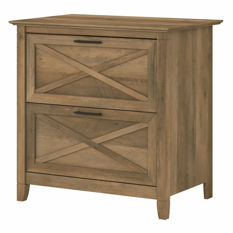 Bush Furniture - Key West 2 Drawer Lateral File Cabinet in Reclaimed Pine - KWF130RCP-03