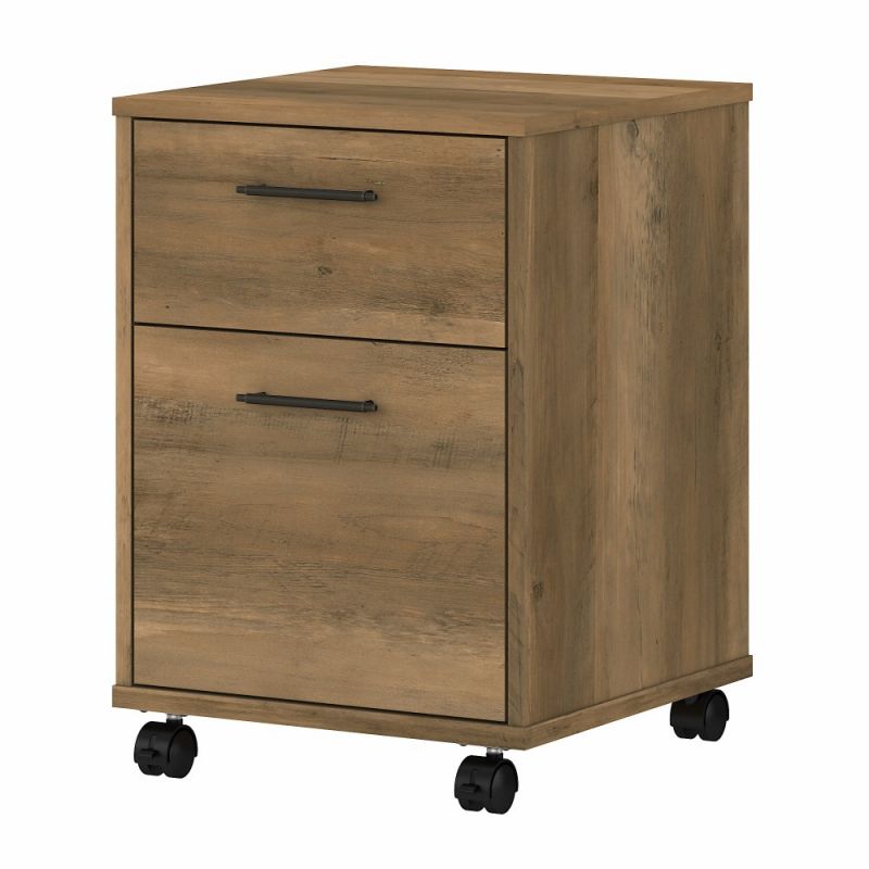 Bush Furniture - Key West 2 Drawer Mobile File Cabinet in Reclaimed Pine - KWF116RCP-03