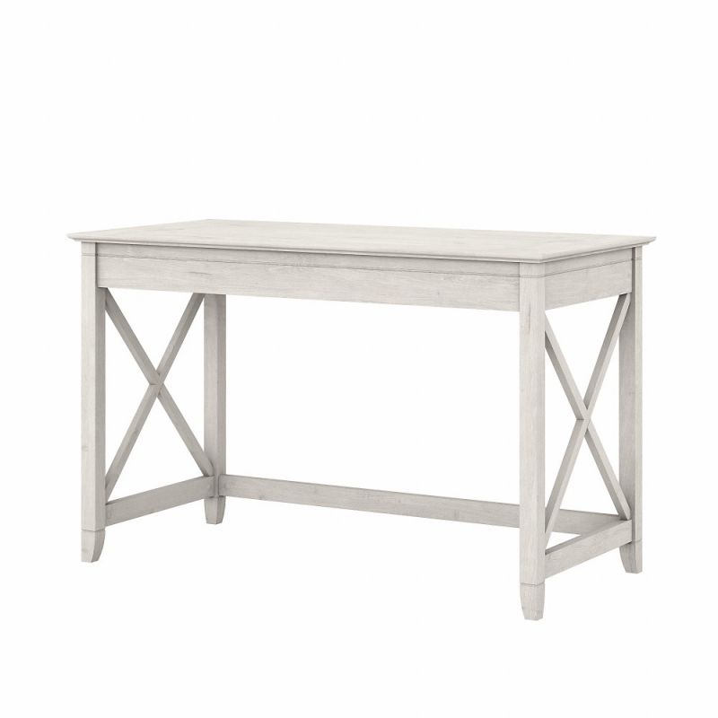 Bush Furniture - Key West 48W Writing Desk in Linen White Oak - KWD148LW-03