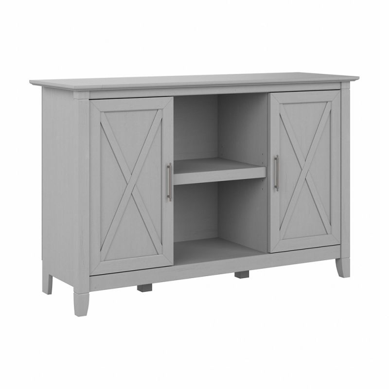 Bush Furniture - Key West Accent Cabinet with Doors in Cape Cod Gray - KWS146CG-03