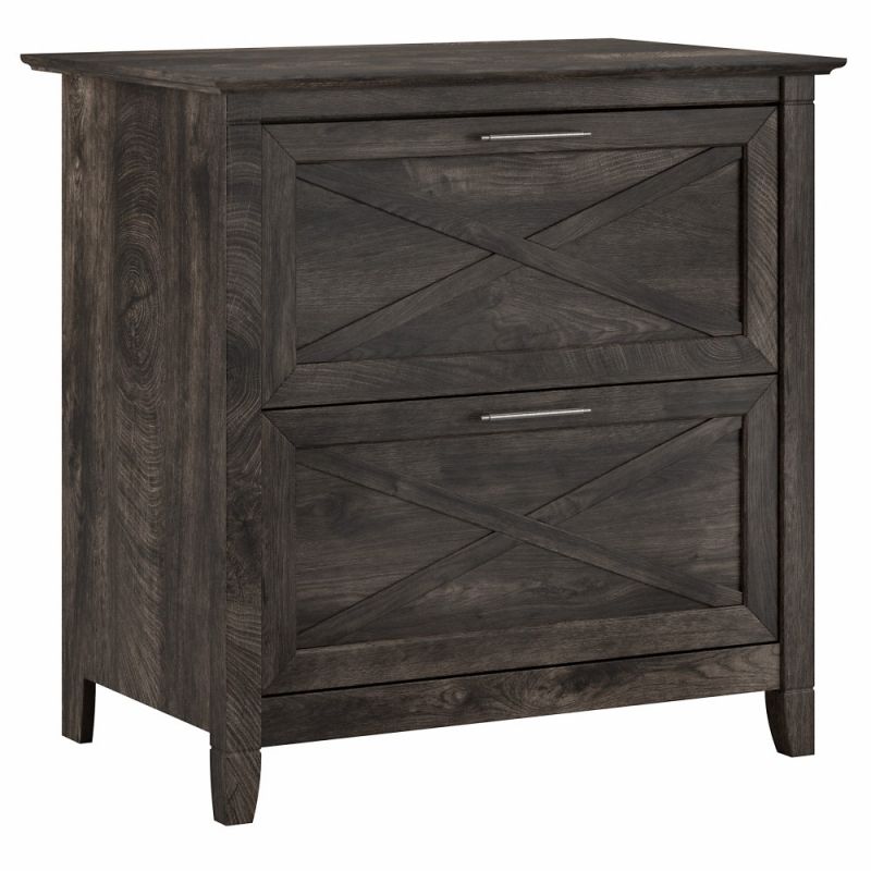 Bush Furniture - Key West Lateral File in Dark Gray Hickory - KWF130GH-03