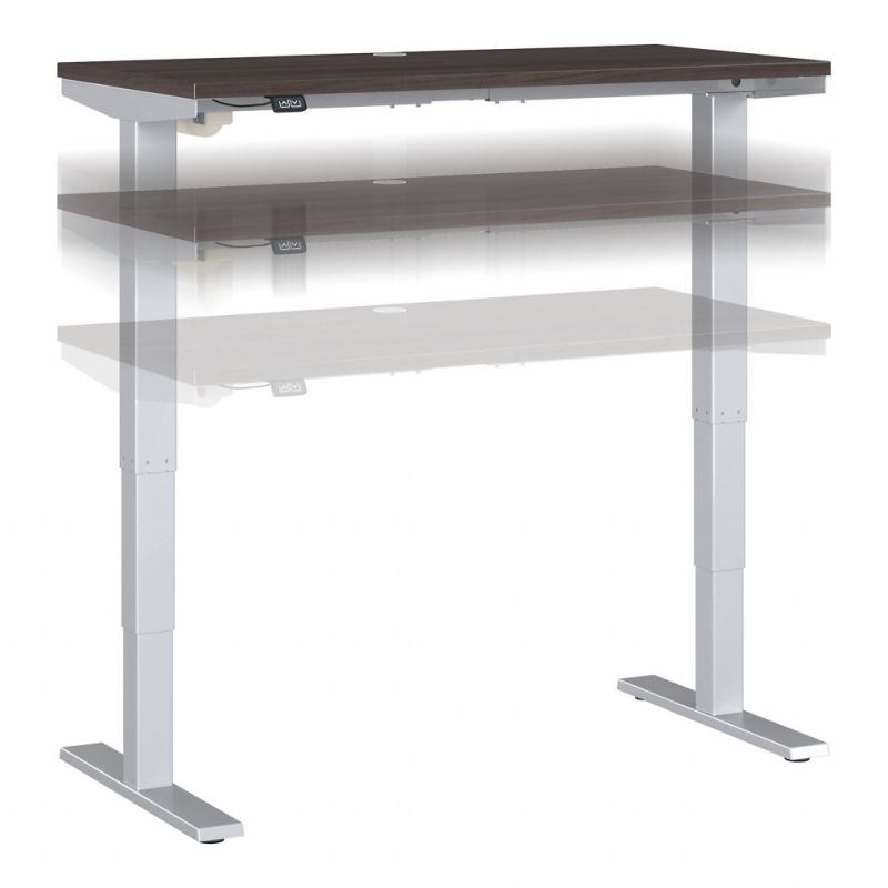 Bush Furniture - Move 40 Series 48Wx24D Electric Height Adjustable Standing Desk in Storm Gray - M4S4824SGSK