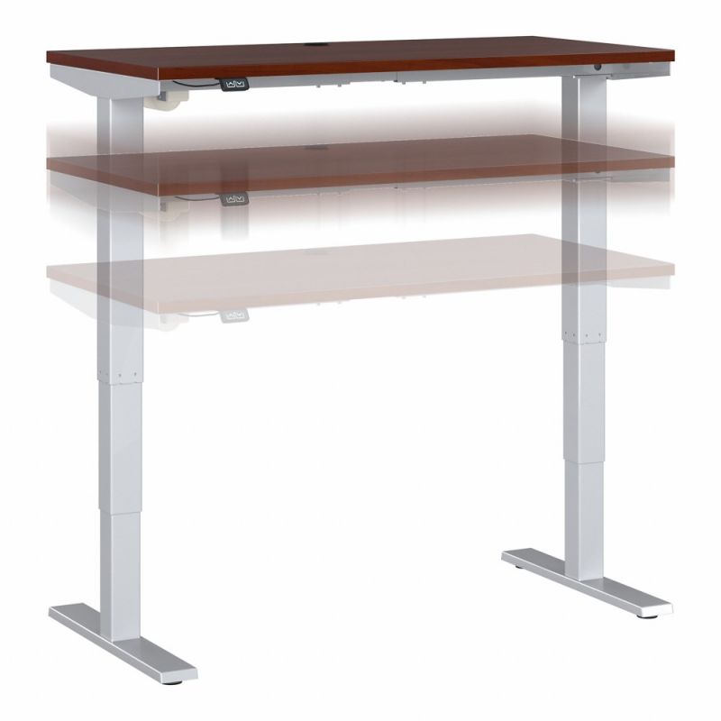 Bush Furniture - Move 40 Series 48Wx24D Electric Height Adjustable Standing Desk in Hansen Cherry - M4S4824HCSK