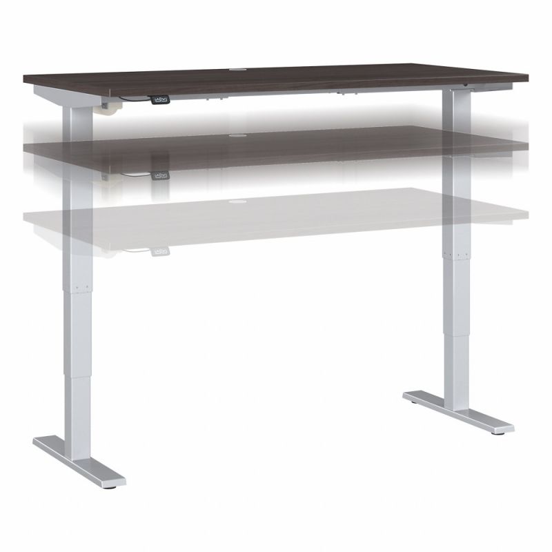 Bush Furniture - Move 40 Series 60Wx30D Electric Height Adjustable Standing Desk in Storm Gray - M4S6030SGSK