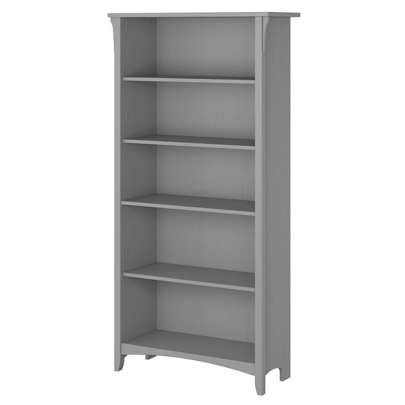 Bush Furniture - Salinas 5 Shelf Bookcase in Cape Cod Gray - SAB132CG-03