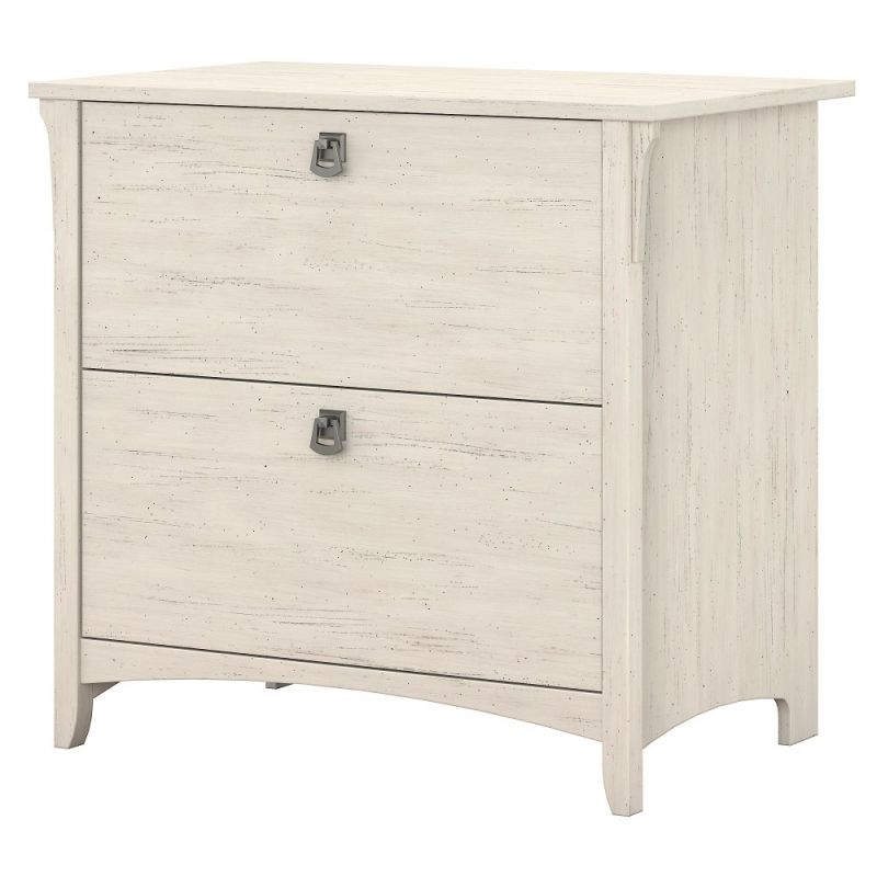 Bush Furniture - Salinas Lateral File Cabinet in Antique White - SAF132AW-03